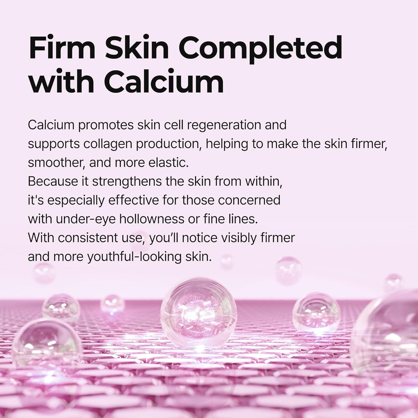 Cemenrete Calcium Volume Eye Patches (60 Patches) – under Eye Patches for Dark Circles & Puffiness, Anti-Wrinkle Eye Mask for Fine Lines, Firming & Elasticity Boosting K-Beauty Skincare