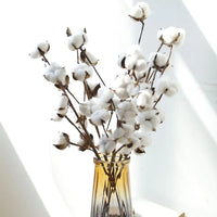 Elegant Faux Cotton Stems