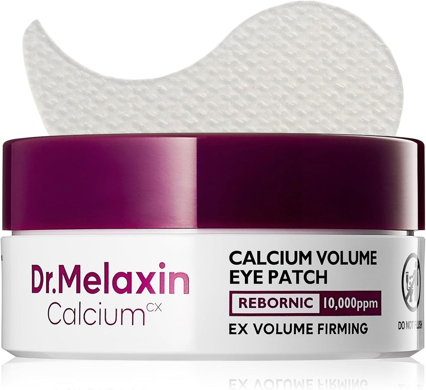 Cemenrete Calcium Volume Eye Patches (60 Patches) – under Eye Patches for Dark Circles & Puffiness, Anti-Wrinkle Eye Mask for Fine Lines, Firming & Elasticity Boosting K-Beauty Skincare