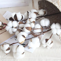 Elegant Faux Cotton Stems