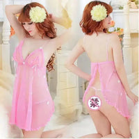 Plus Size Sheer Lace Lingerie Nightgown with Floral Design