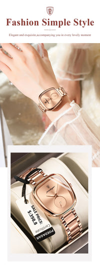 POEDAGAR Luxury Watch for Woman Waterproof Stainless Steel Quartz Ladies Watch High Quality Women's Watches Elegant Female Clock