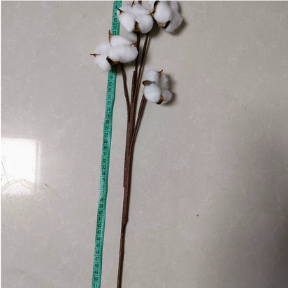 Elegant Faux Cotton Stems