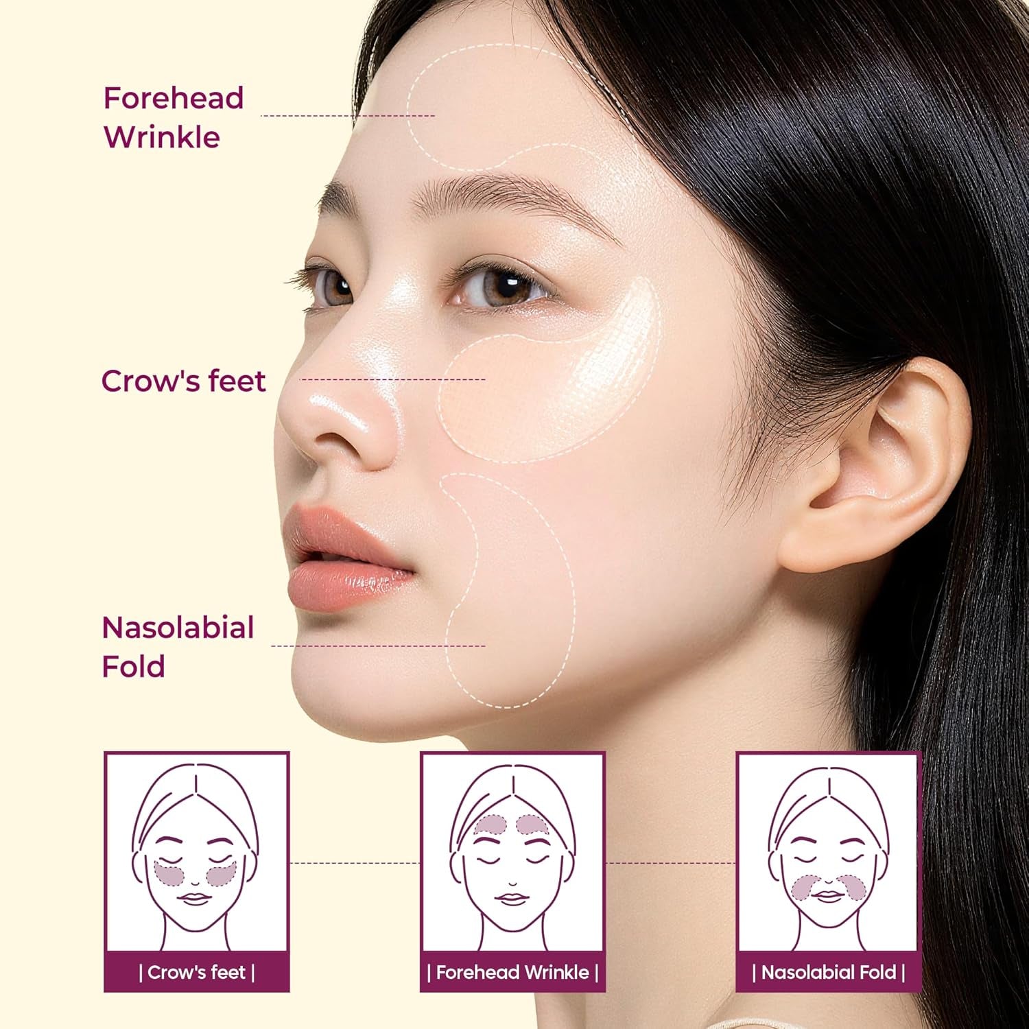 Cemenrete Calcium Volume Eye Patches (60 Patches) – under Eye Patches for Dark Circles & Puffiness, Anti-Wrinkle Eye Mask for Fine Lines, Firming & Elasticity Boosting K-Beauty Skincare