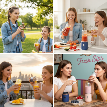 High Quality Twin Gear Portable Juice Blender